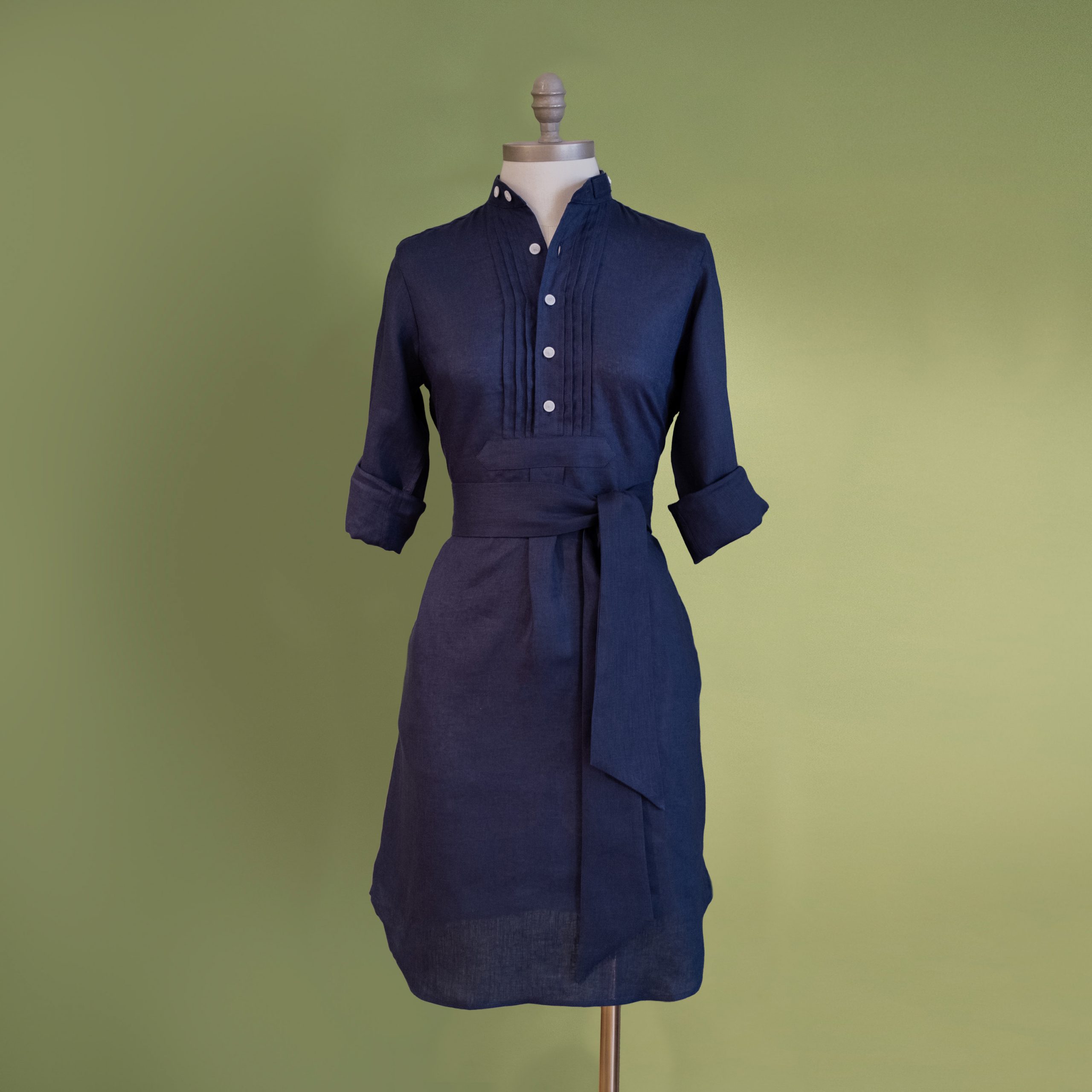 Blusenkleid dunkelblau