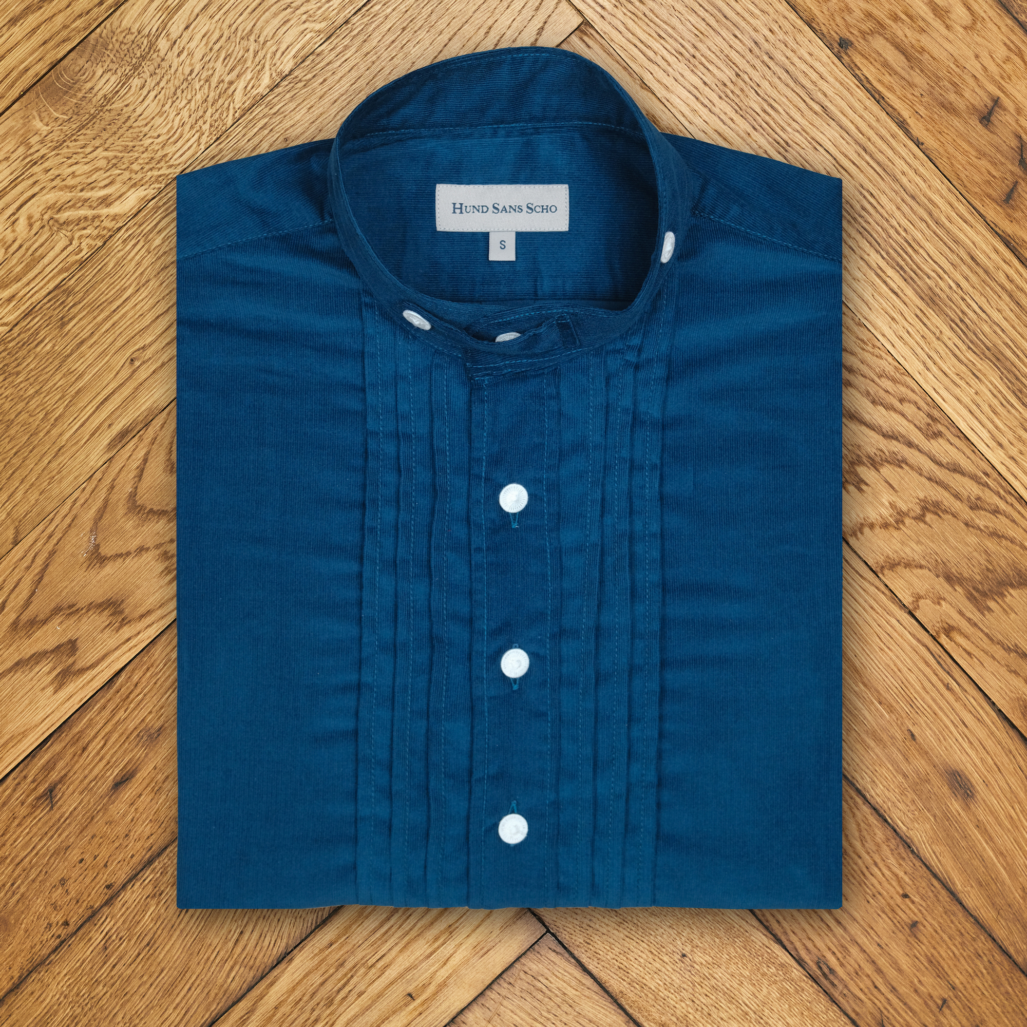 Trachtenhemd Cord blau Trachtenhemd Cord blau