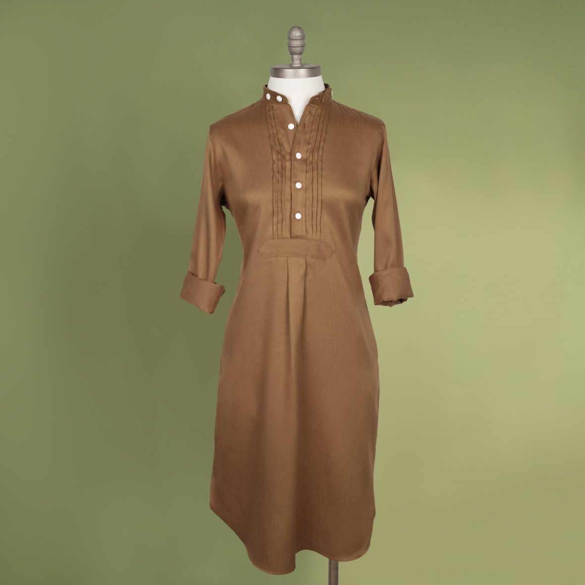 Blusenkleid karamell Blusenkleid karamell