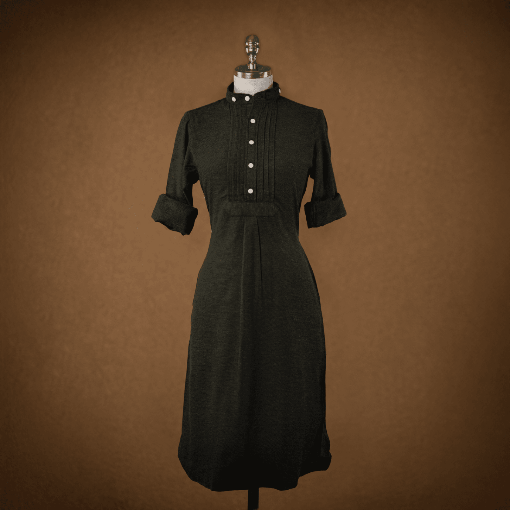 Blusenkleid Dunkeloliv