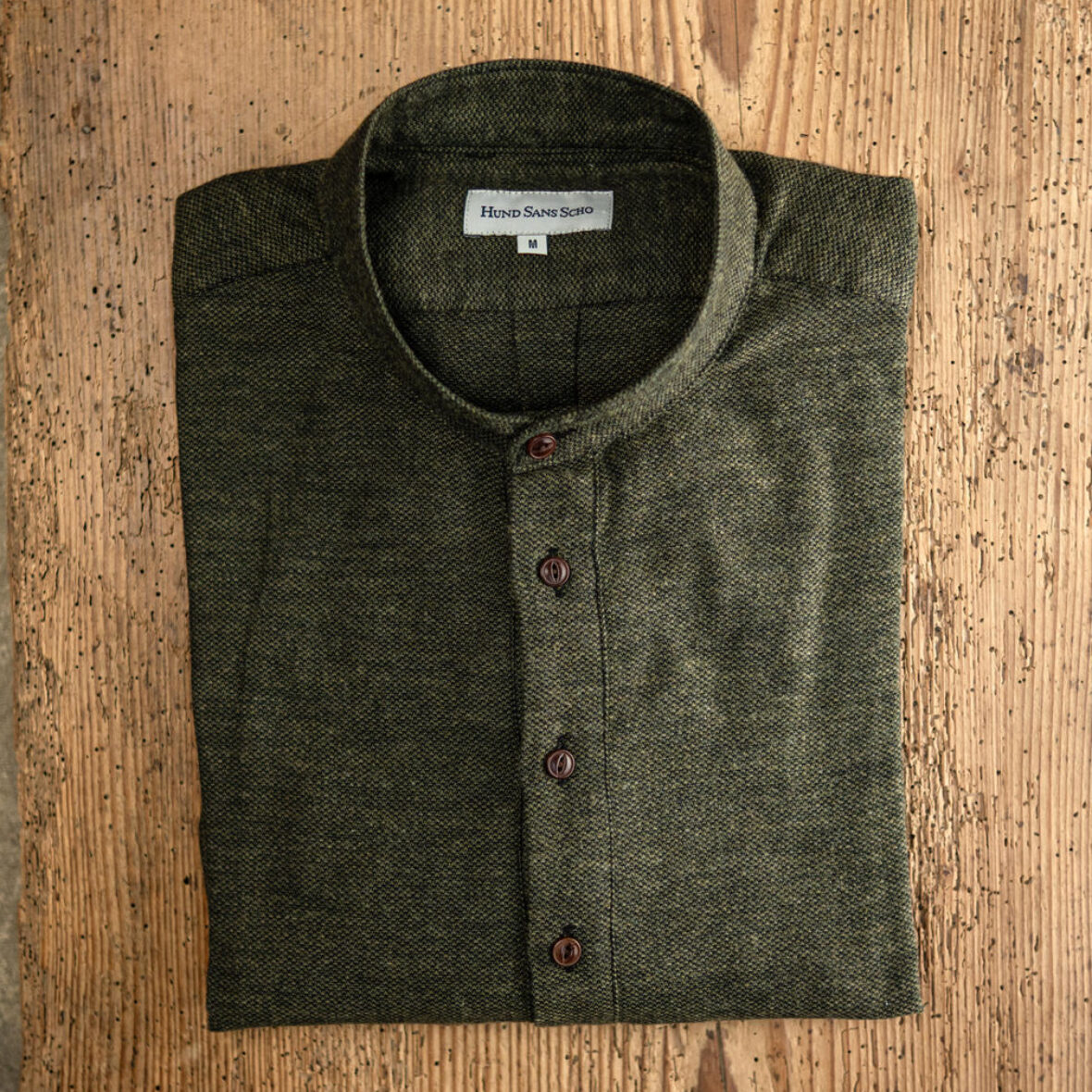 Hemd-Oliv-tailliert Hemd Oliv