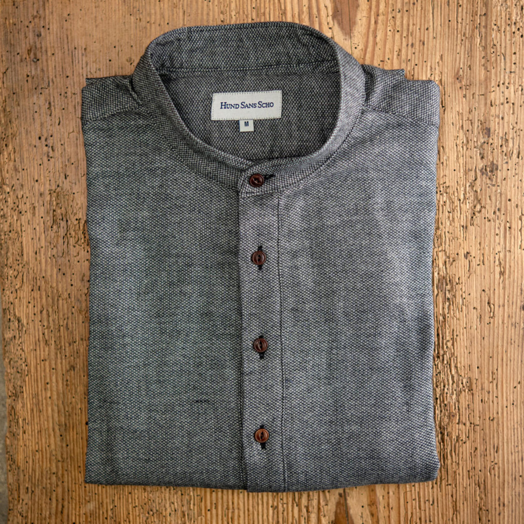 Hemd Grau Baumwolle