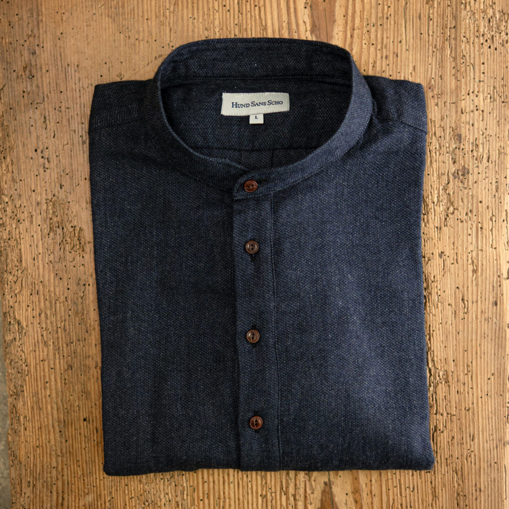 Hemd dunkelblau Baumwolle