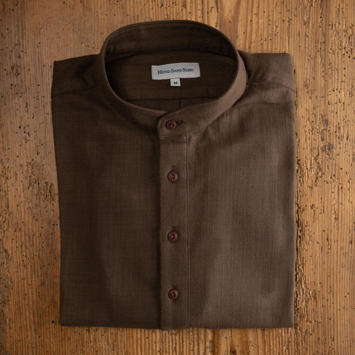 Hemd-dunkelbraun-baumwolle Hemd dunkelbraun