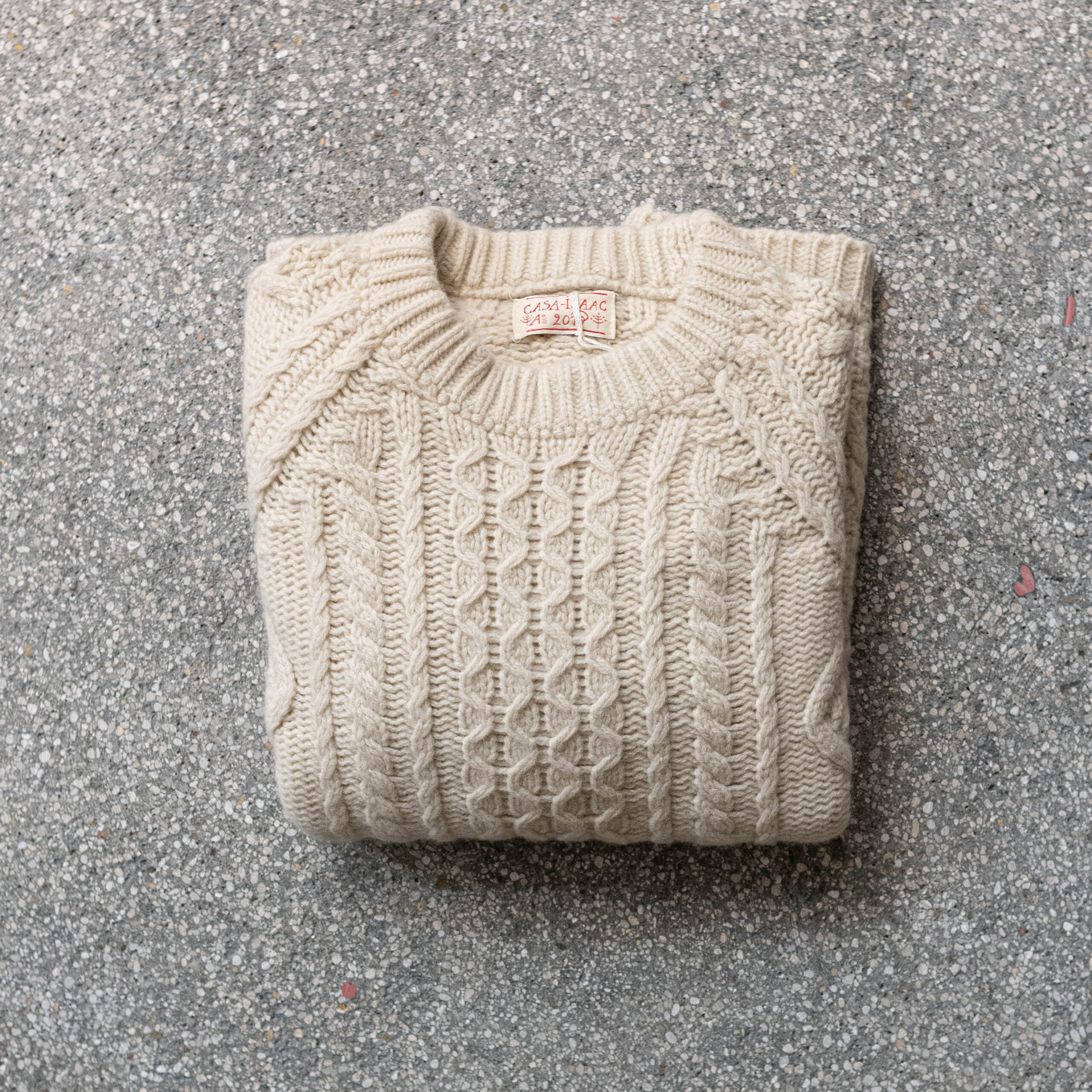Pullover Zopfmuster beige crème Pullover Zopfmuster beige crème